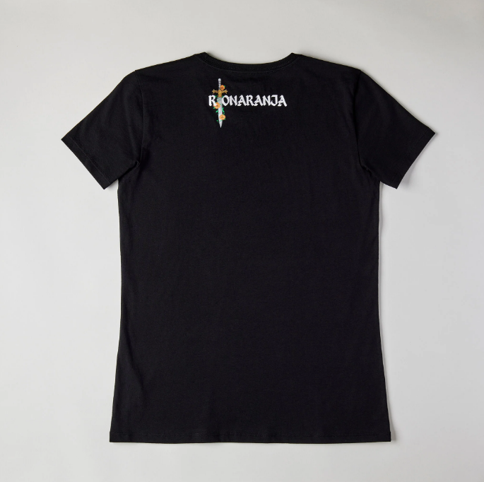 CAMISETA NEGRA PARA MUJER - ESPADA