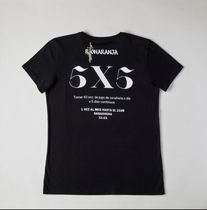 CAMISETA NEGRA PARA MUJER - EXTRACTOR