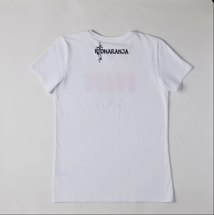 CAMISETA BLANCA PARA MUJER - VASOS