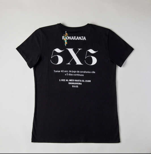 CAMISETA NEGRA PARA MUJER - EXTRACTOR