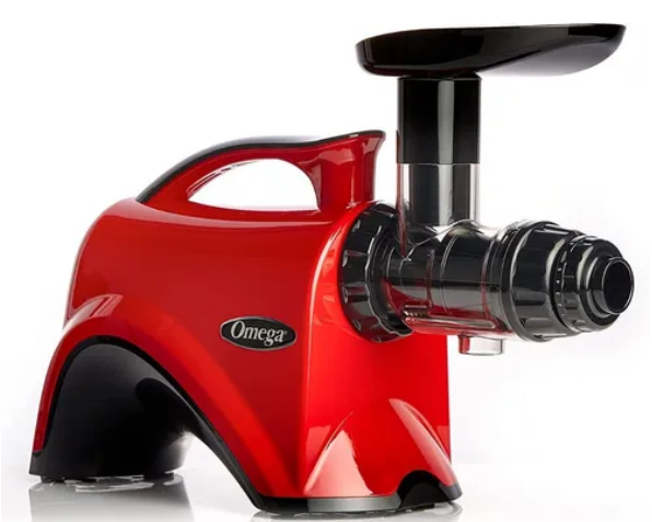 Extractor y Exprimidor de jugos Omega NC900HRD19, Exprimidor Lento Masticador Prensa 150W