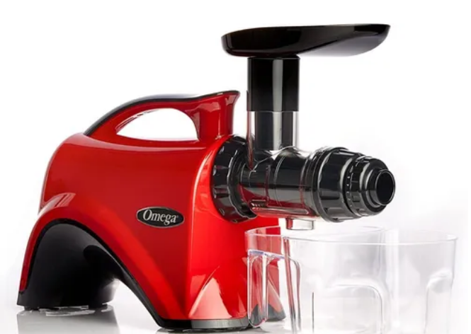 Extractor y Exprimidor de jugos Omega NC900HRD19, Exprimidor Lento Masticador Prensa 150W
