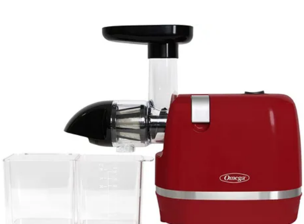 Extractor y exprimidor de jugos Omega H3000D, Exprimidor En Frio De Masticación Lenta - Diseño compacto.